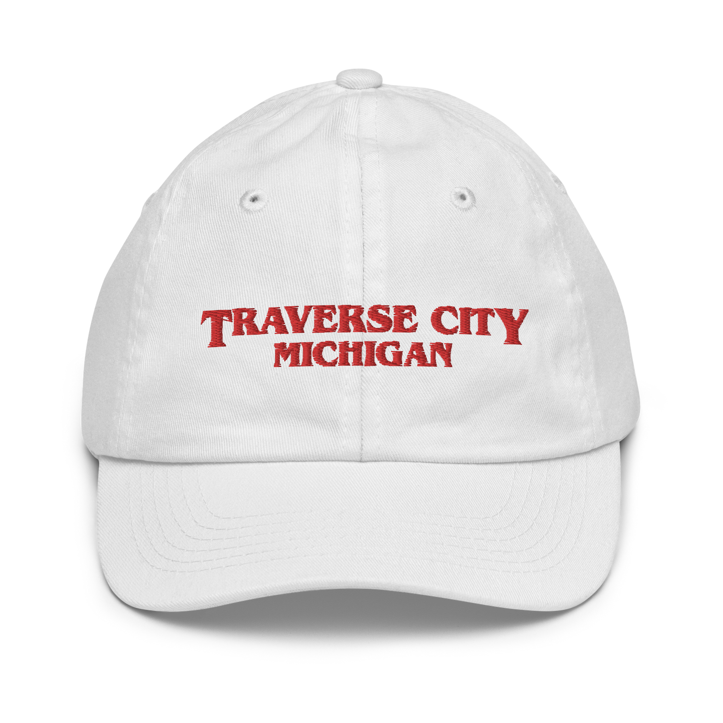 'Traverse City Michigan' Youth Baseball Cap (1980s Drama Parody)