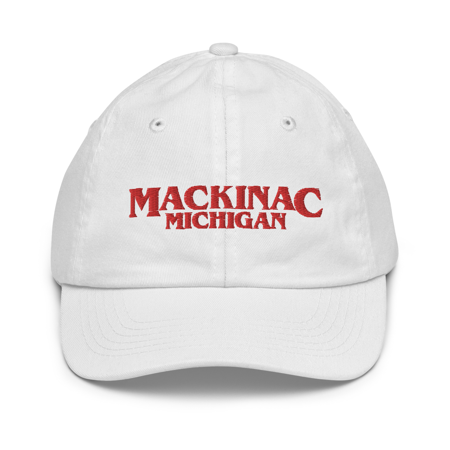 'Mackinac Michigan' Youth Baseball Cap (1980s Drama Parody)