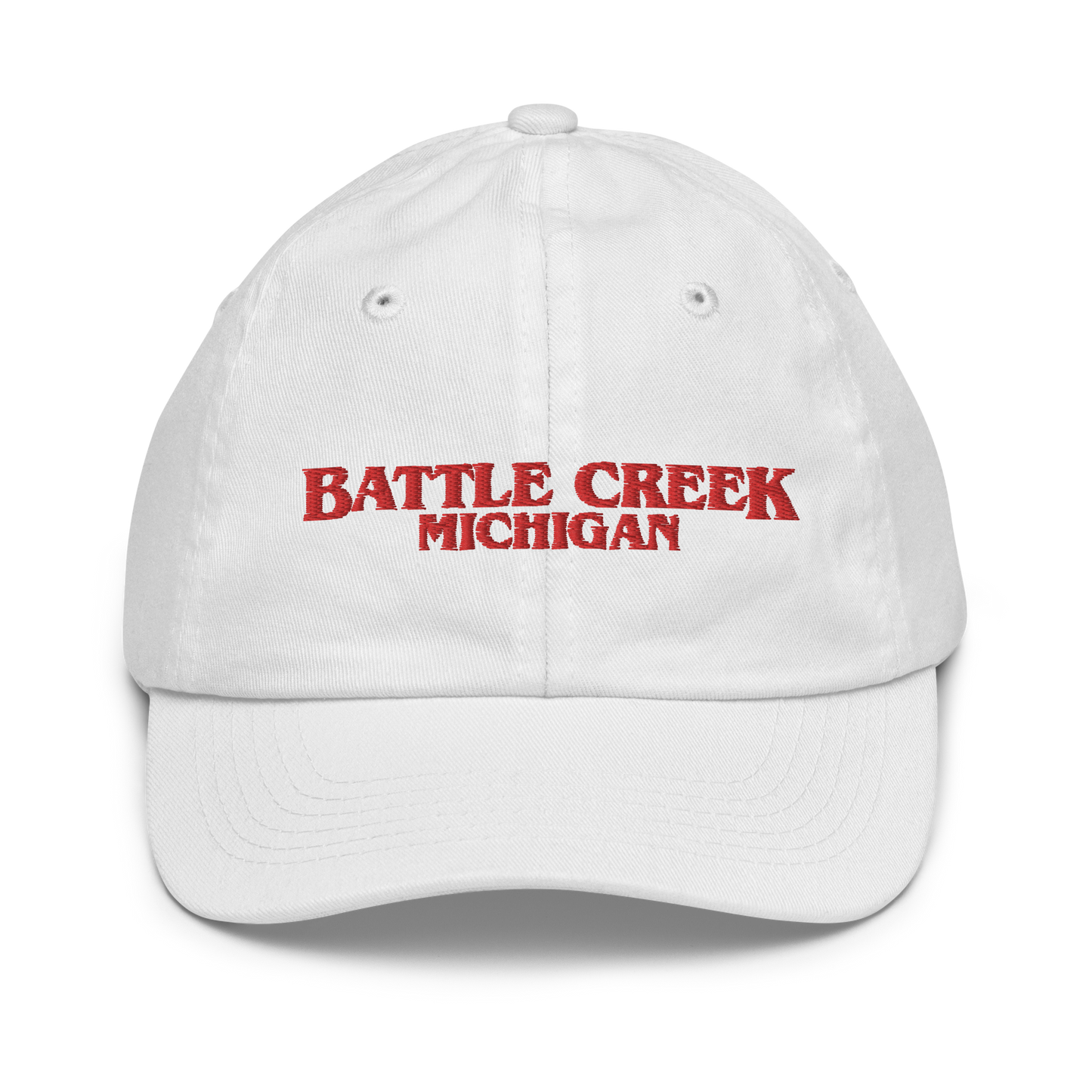 'Battle Creek Michigan' Youth Baseball Cap (1980s Drama Parody)