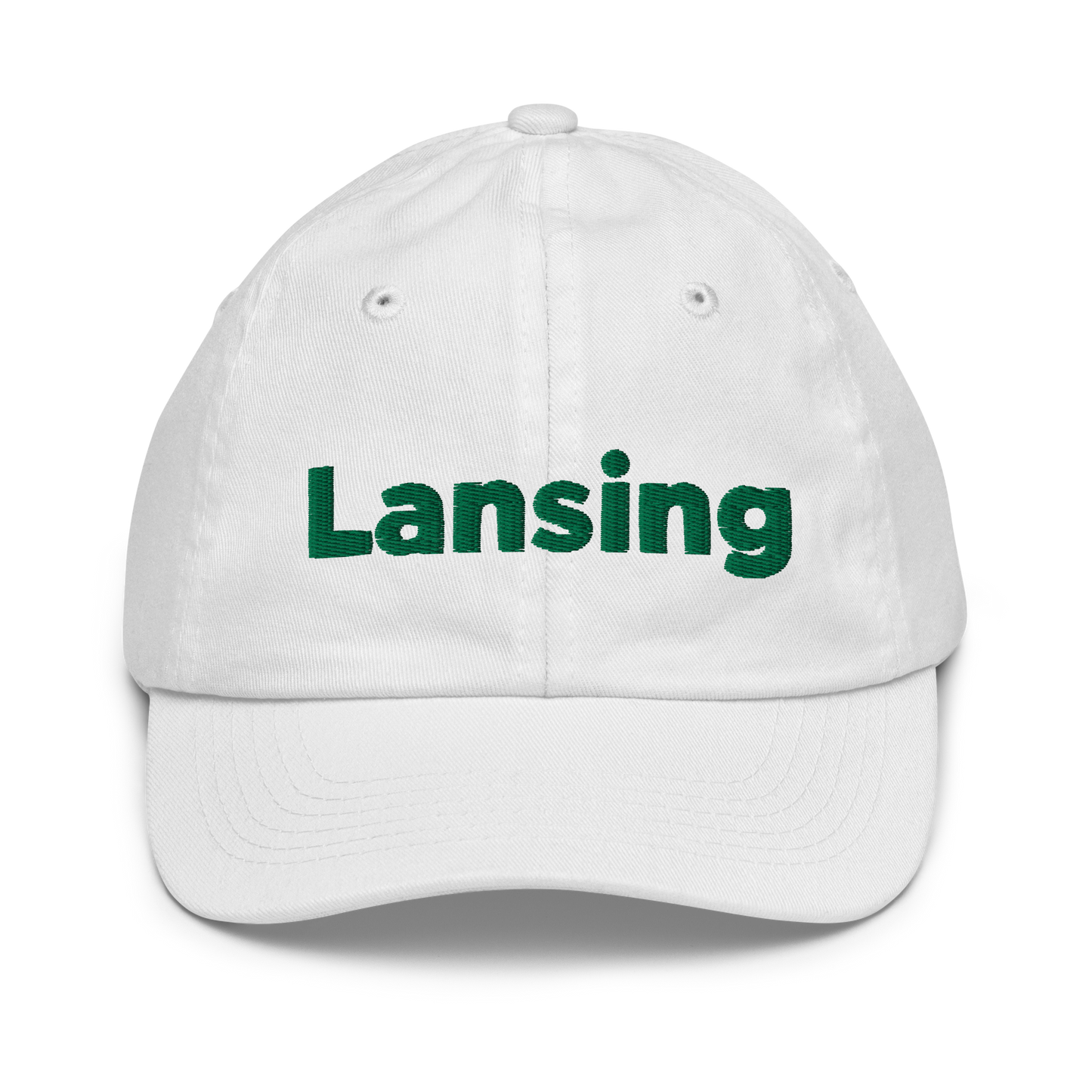 'Lansing' Youth Baseball Cap | Green Embroidery