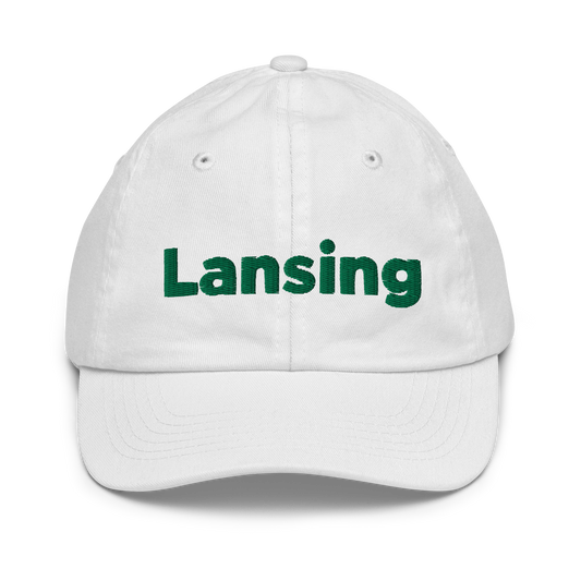 'Lansing' Youth Baseball Cap | Green Embroidery