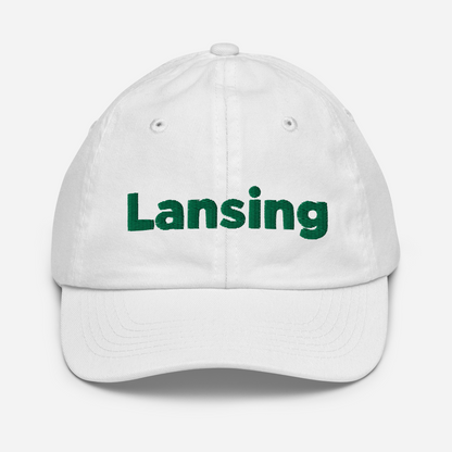 'Lansing' Youth Baseball Cap | Green Embroidery