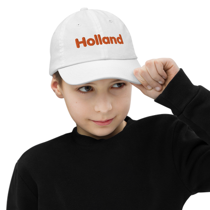 'Holland' Youth Baseball Cap | Dutch Orange Embroidery