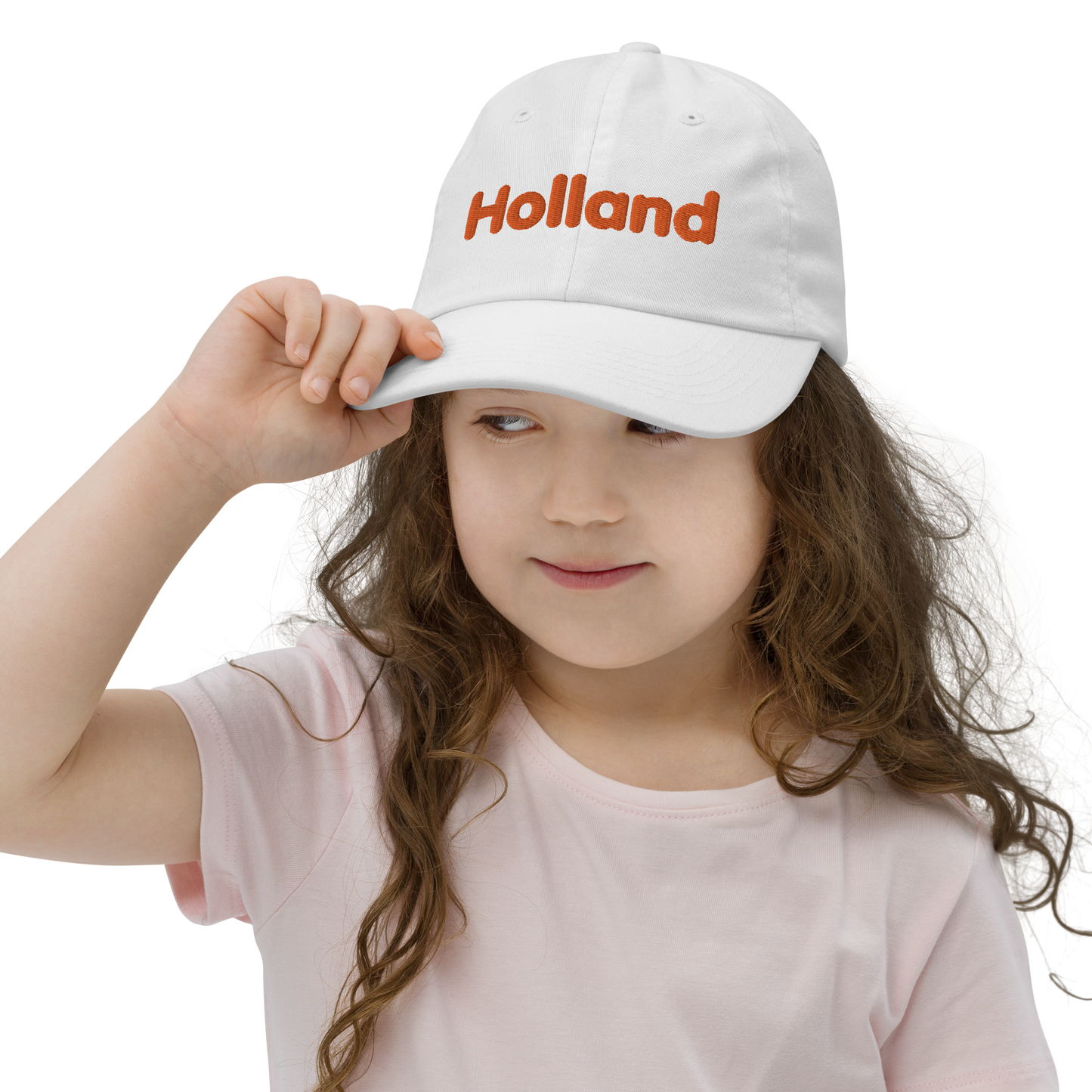 'Holland' Youth Baseball Cap | Dutch Orange Embroidery