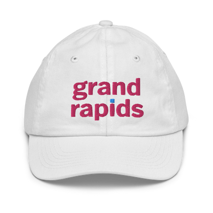 'Grand Rapids' Youth Baseball Cap (Hypermarket Parody) | Pink Embroidery