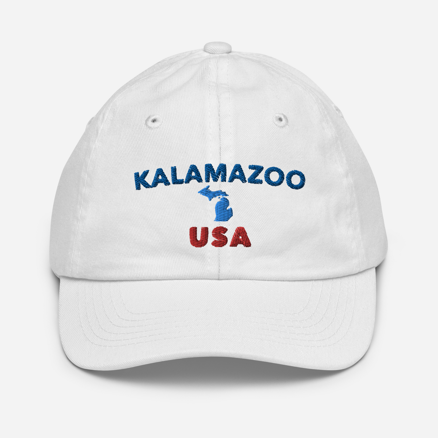 'Kalamazoo USA' Youth Baseball Cap (w/ Michigan Outline)