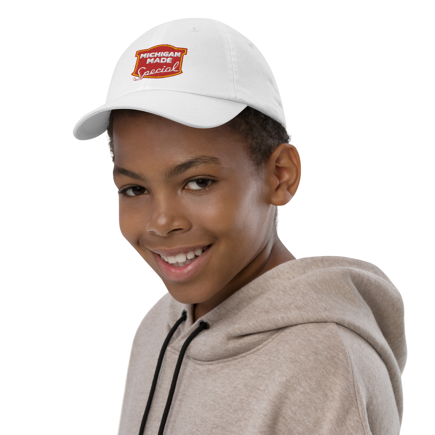 'Michigan Made' Youth Baseball Cap (Potato Chip Parody)