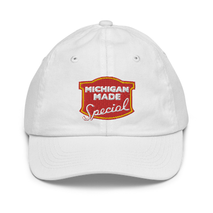 'Michigan Made' Youth Baseball Cap (Potato Chip Parody)