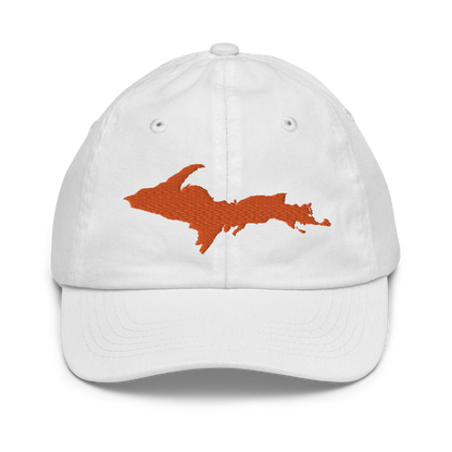 Michigan Upper Peninsula Youth Baseball Cap (w/ Orange UP Outline)