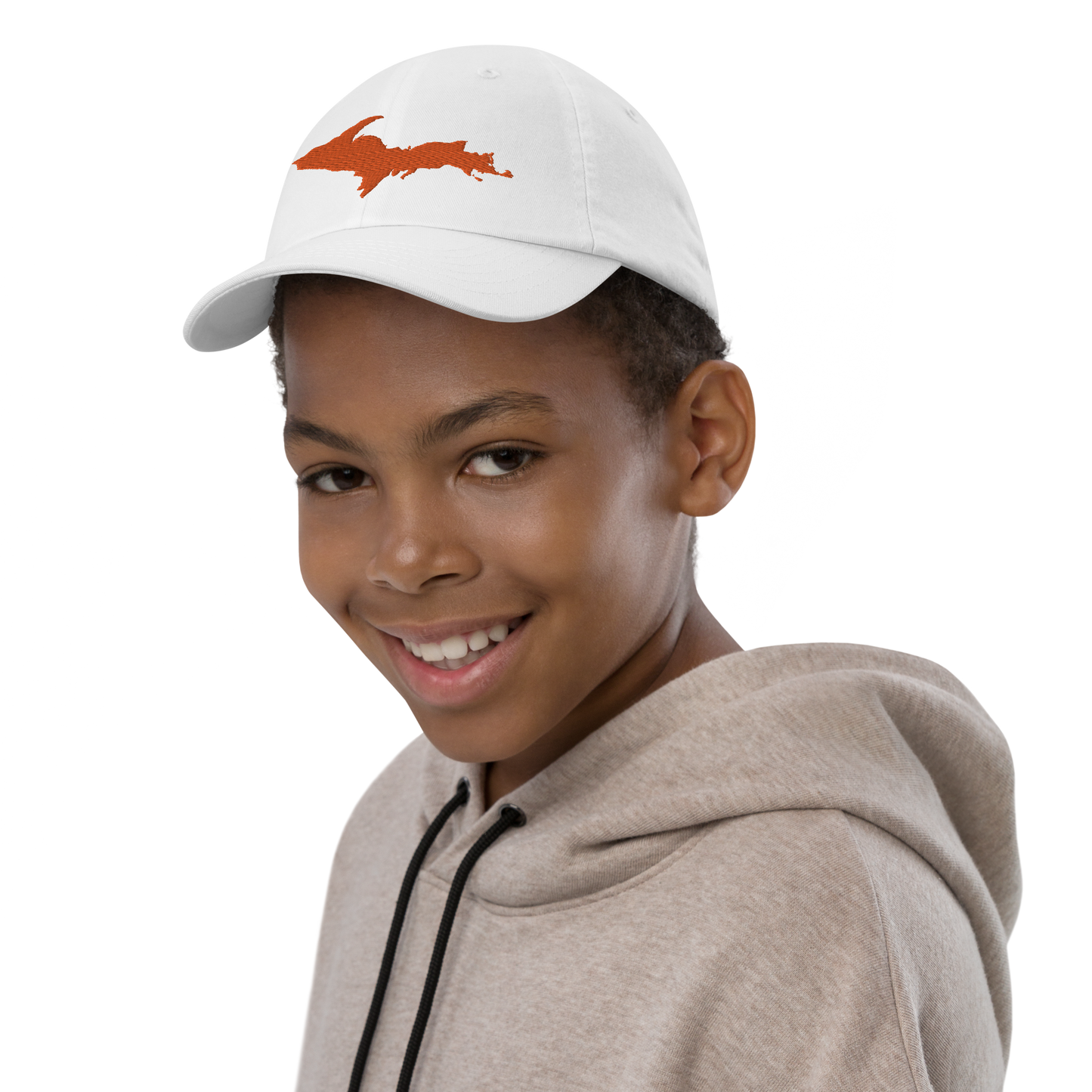 Michigan Upper Peninsula Youth Baseball Cap (w/ Orange UP Outline)