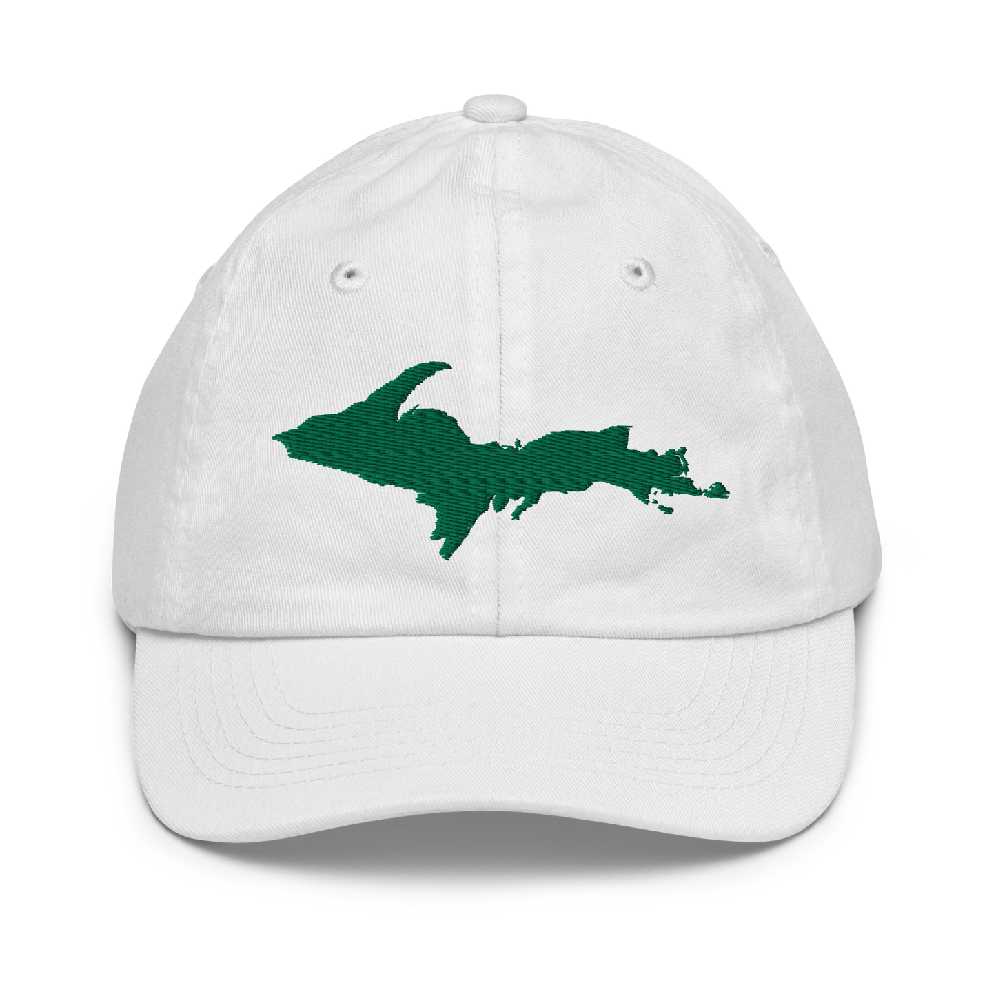 Michigan Upper Peninsula Youth Baseball Cap (w/ Green UP Outline)