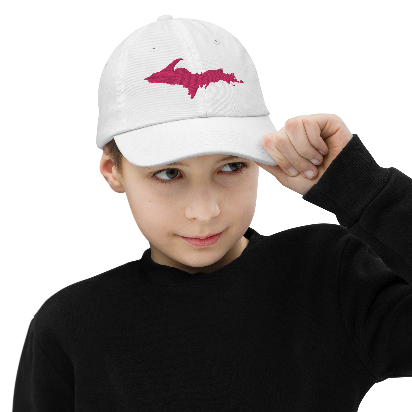 Michigan Youth Baseball Cap (w/ Pink UP Outline)