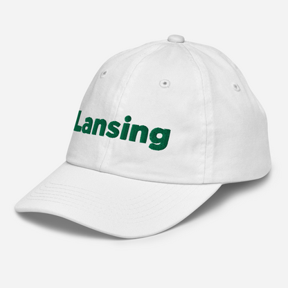 'Lansing' Youth Baseball Cap | Green Embroidery