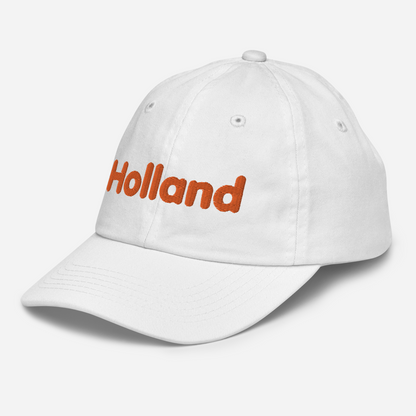 'Holland' Youth Baseball Cap | Dutch Orange Embroidery