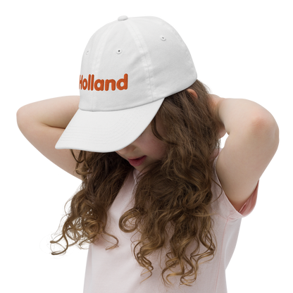 'Holland' Youth Baseball Cap | Dutch Orange Embroidery