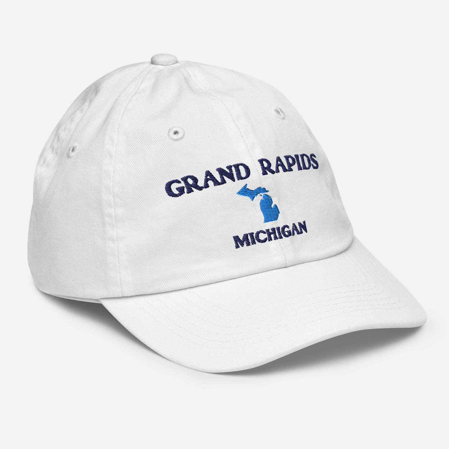 'Grand Rapids' Youth Baseball Cap (w/ Michigan Outline)