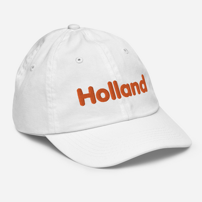 'Holland' Youth Baseball Cap | Dutch Orange Embroidery