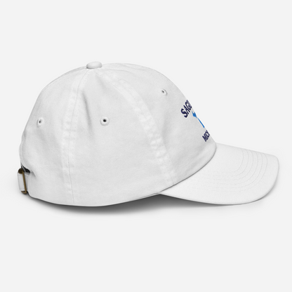 'Saginaw Michigan' Youth Baseball Cap (w/ Michigan Outline)