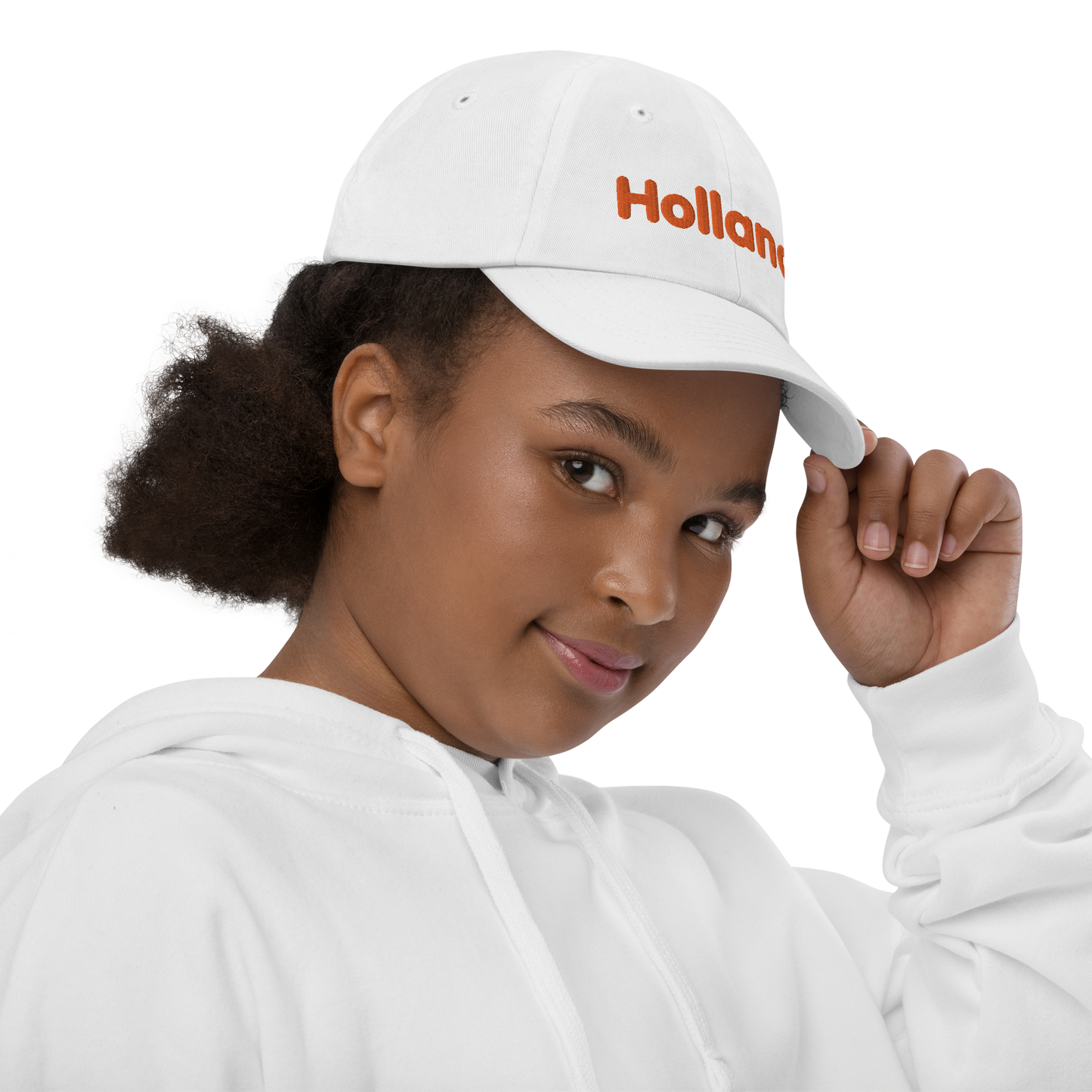 'Holland' Youth Baseball Cap | Dutch Orange Embroidery