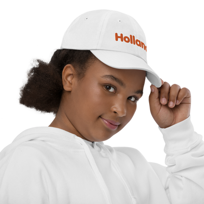 'Holland' Youth Baseball Cap | Dutch Orange Embroidery