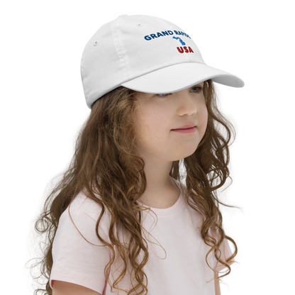 'Grand Rapids USA' Youth Baseball Cap (w/ Michigan Outline)