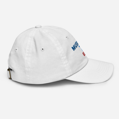 'Muskegon USA' Youth Baseball Cap (w/ Michigan Outline)