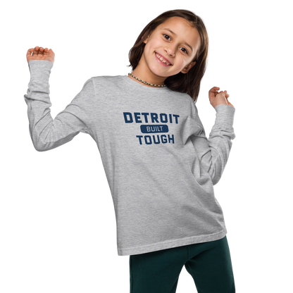 'Built Detroit Tough' T-Shirt | Unisex Youth Long Sleeve