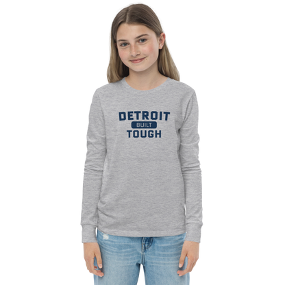 'Built Detroit Tough' T-Shirt | Unisex Youth Long Sleeve