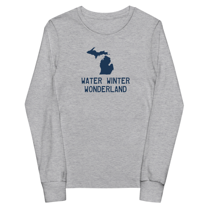 'Water Winter Wonderland' T-Shirt | Unisex Youth Long Sleeve