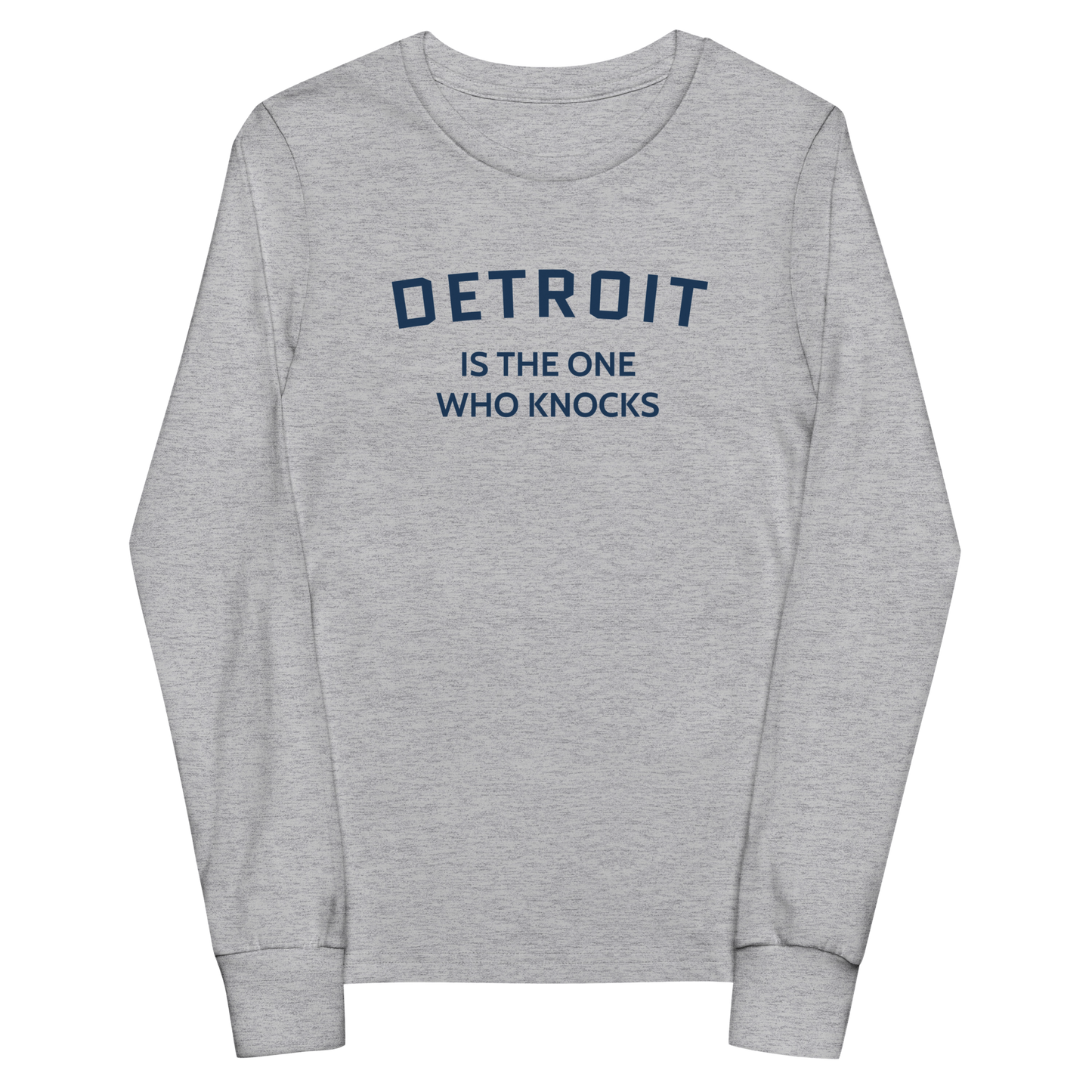 'Detroit is the One Who Knocks' T-Shirt | Unisex Youth Long Sleeve