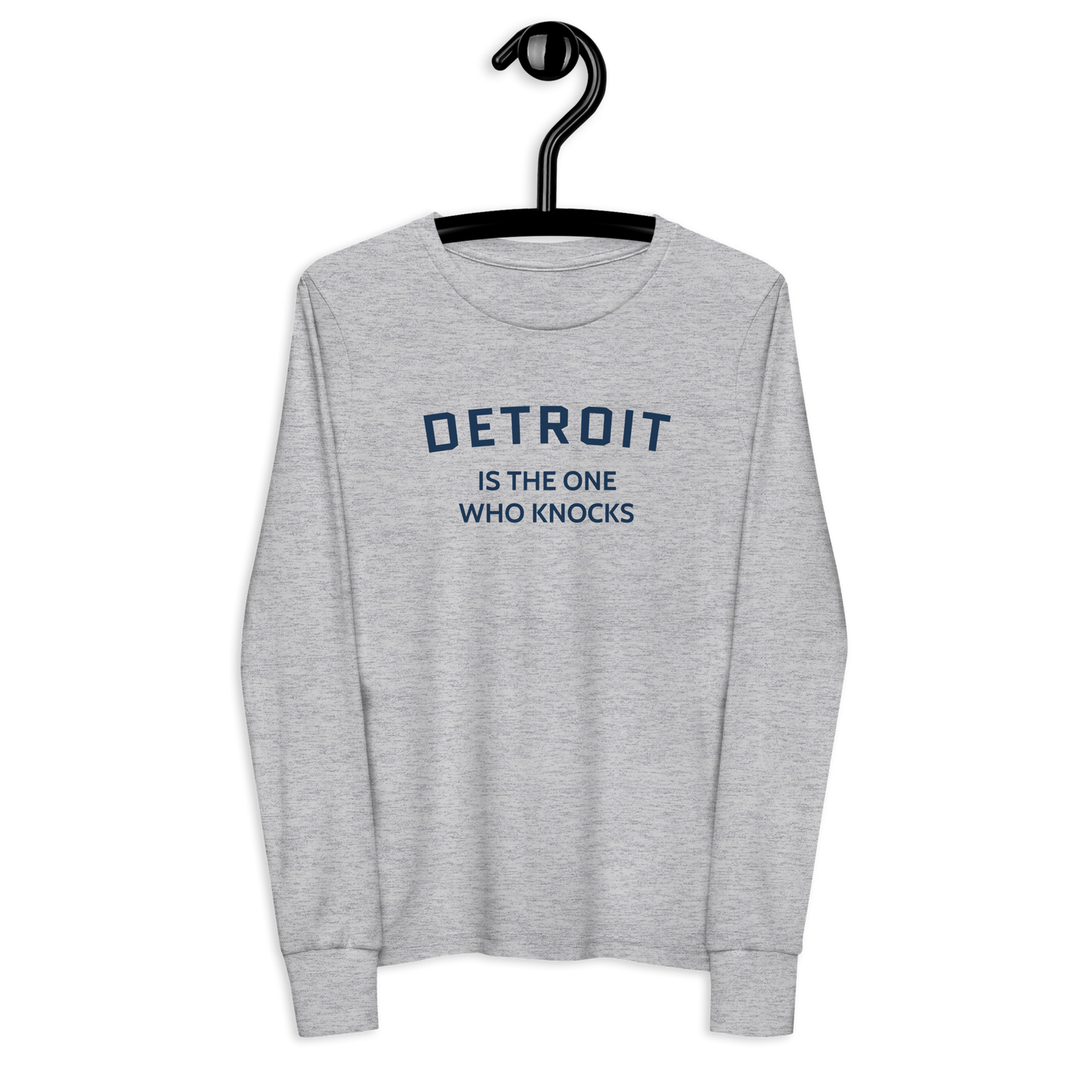 'Detroit is the One Who Knocks' T-Shirt | Unisex Youth Long Sleeve