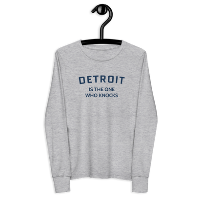 'Detroit is the One Who Knocks' T-Shirt | Unisex Youth Long Sleeve