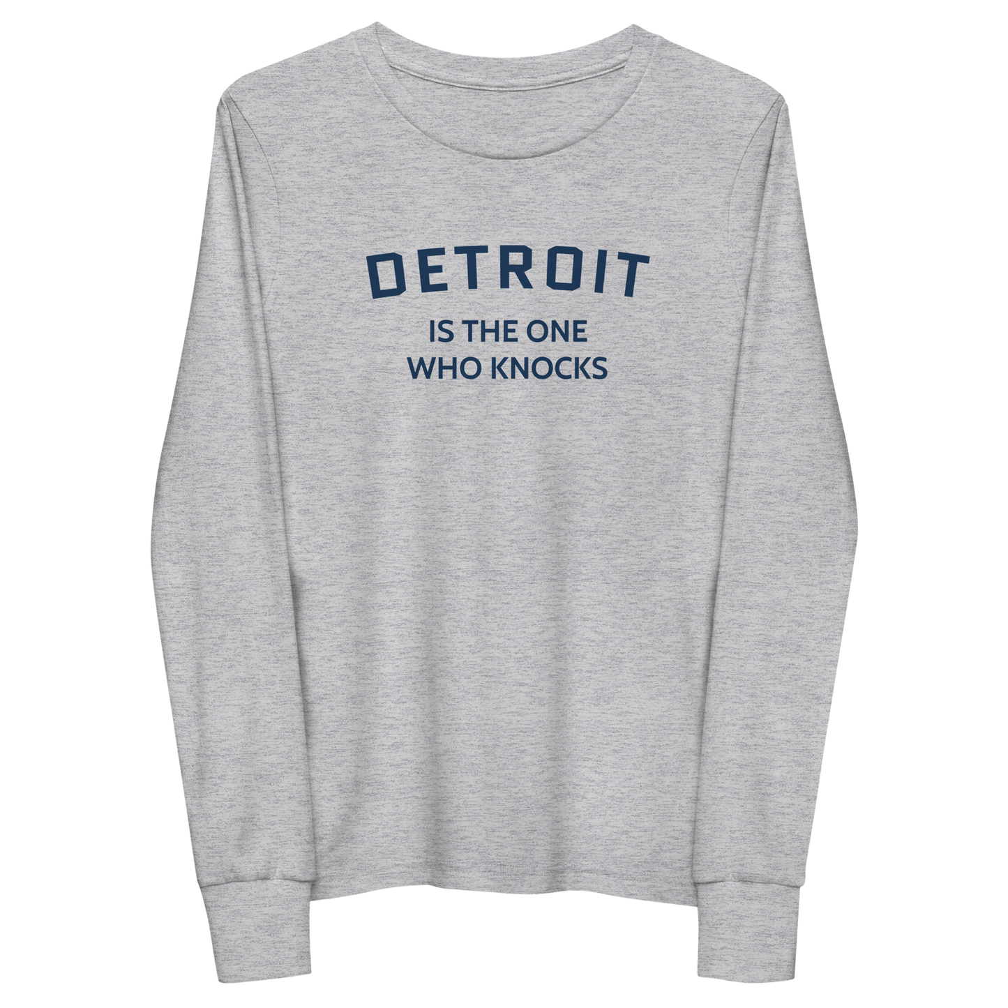 'Detroit is the One Who Knocks' T-Shirt | Unisex Youth Long Sleeve