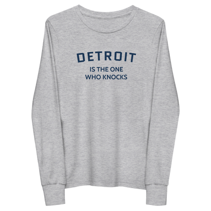 'Detroit is the One Who Knocks' T-Shirt | Unisex Youth Long Sleeve