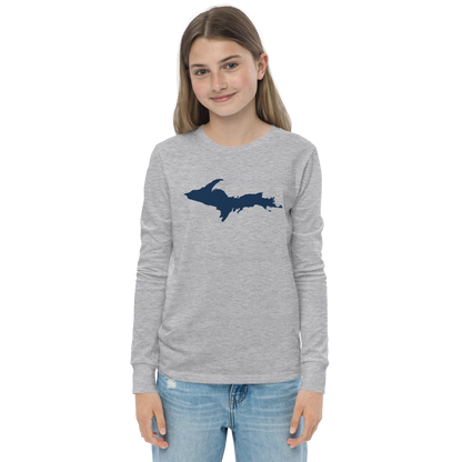 Michigan Upper Peninsula T-Shirt | Youth Long Sleeve