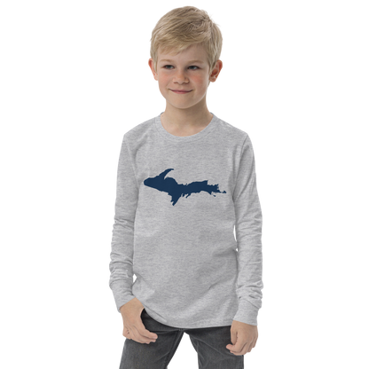 Michigan Upper Peninsula T-Shirt | Youth Long Sleeve