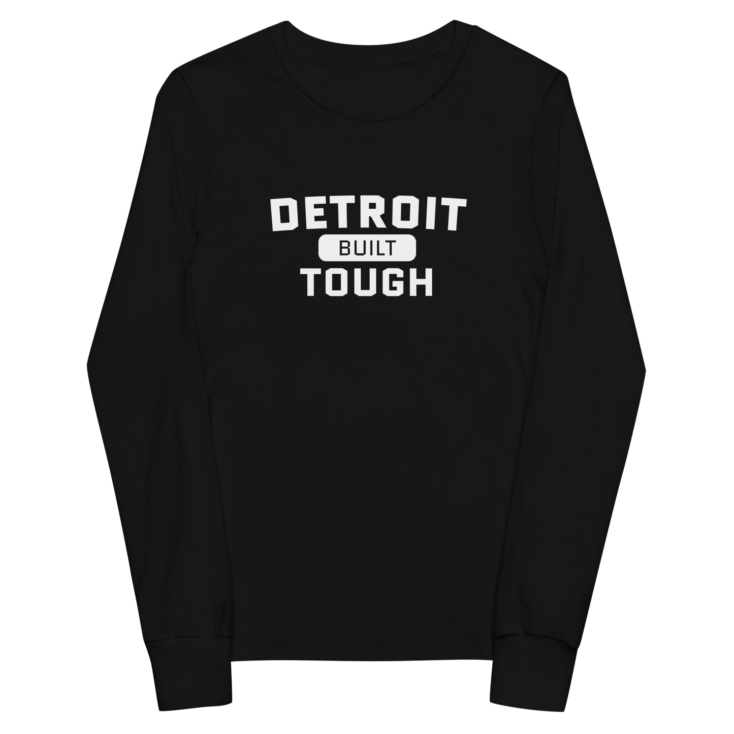 'Built Detroit Tough' T-Shirt | Unisex Youth Long Sleeve