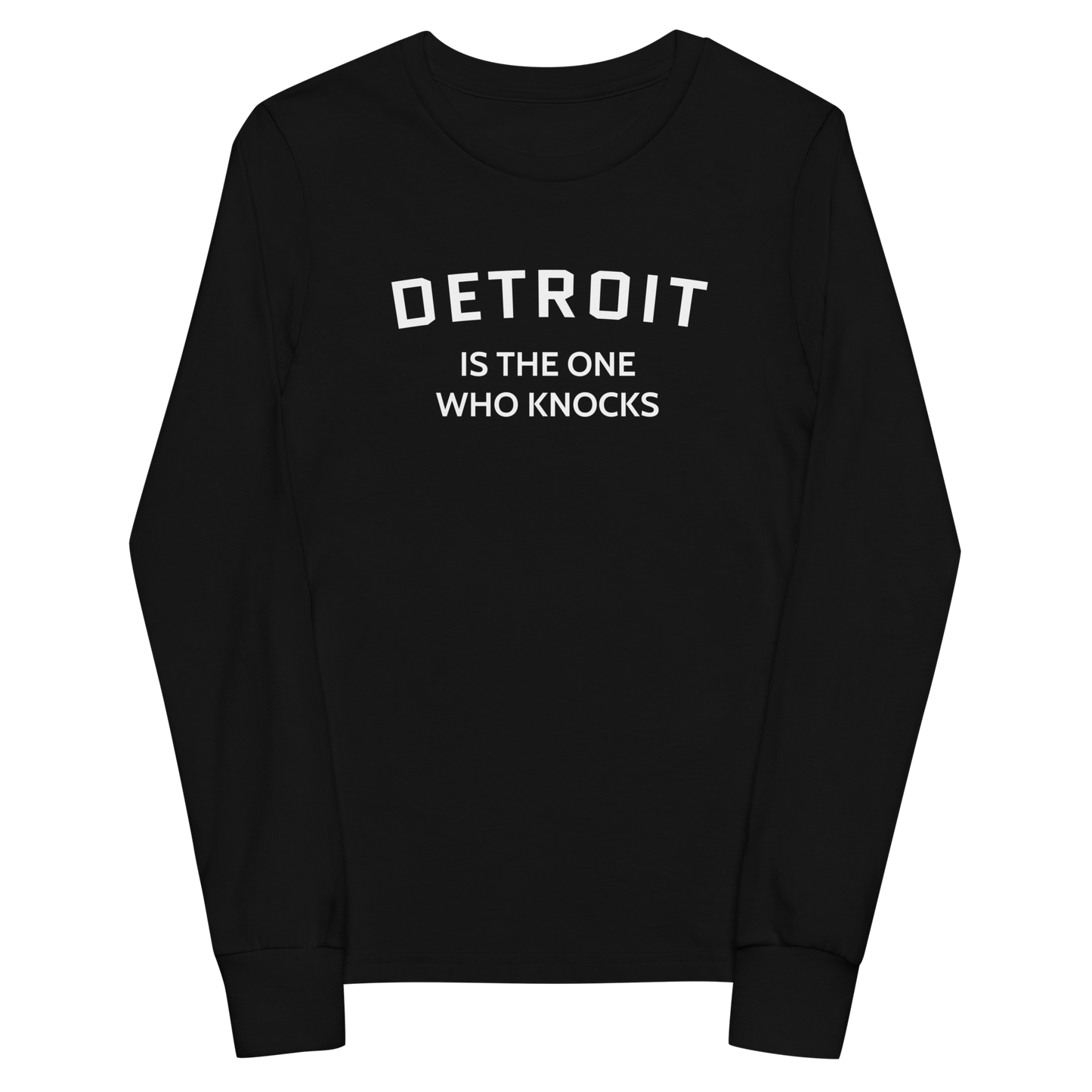 'Detroit is the One Who Knocks' T-Shirt | Unisex Youth Long Sleeve