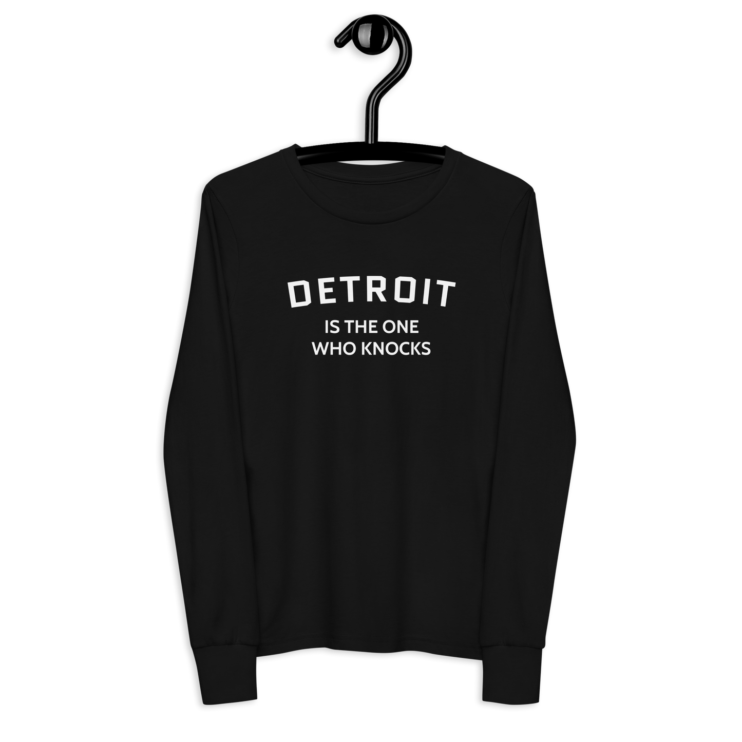 'Detroit is the One Who Knocks' T-Shirt | Unisex Youth Long Sleeve