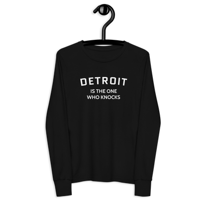 'Detroit is the One Who Knocks' T-Shirt | Unisex Youth Long Sleeve