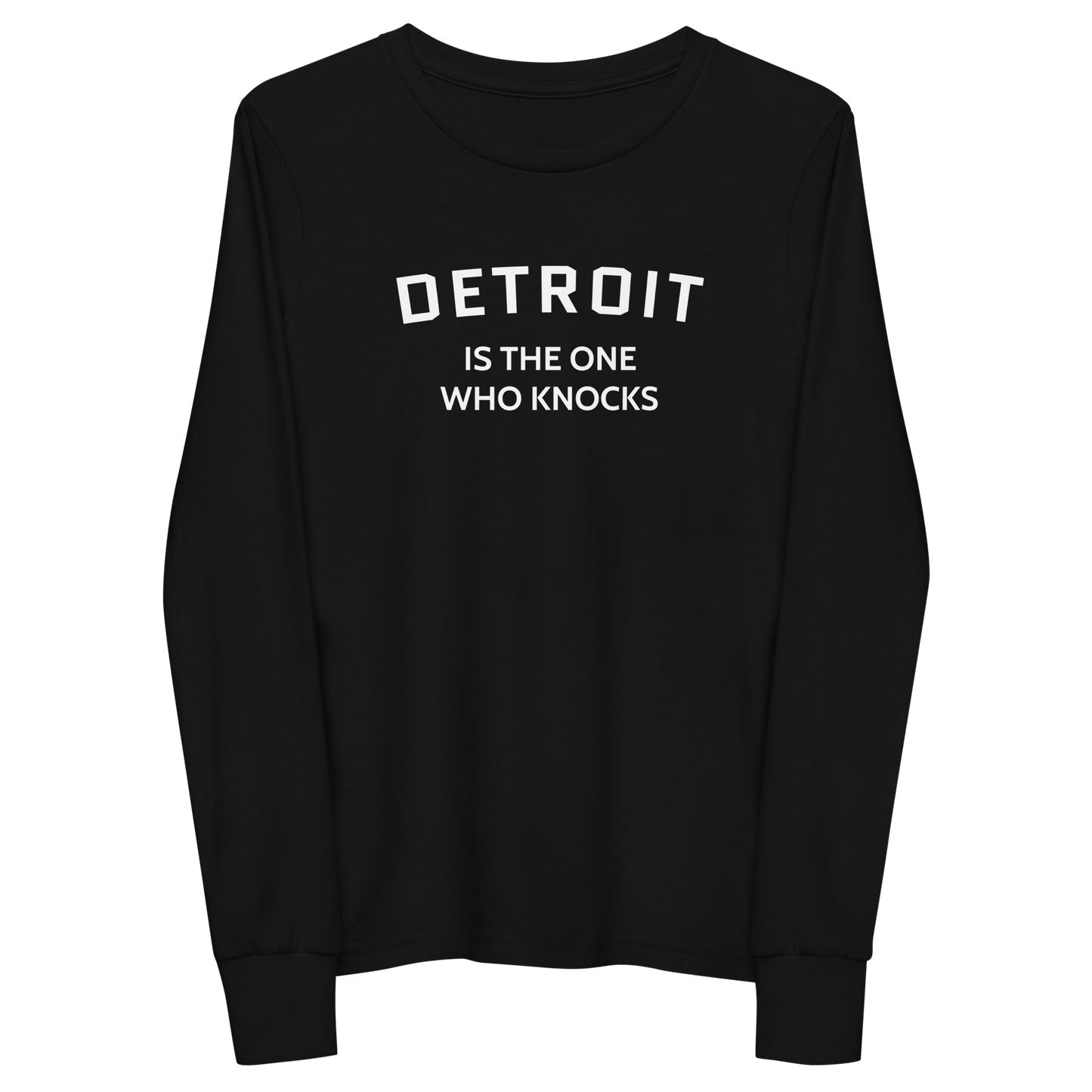 'Detroit is the One Who Knocks' T-Shirt | Unisex Youth Long Sleeve