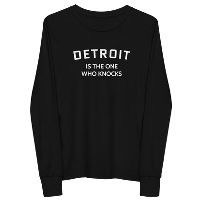 'Detroit is the One Who Knocks' T-Shirt | Unisex Youth Long Sleeve