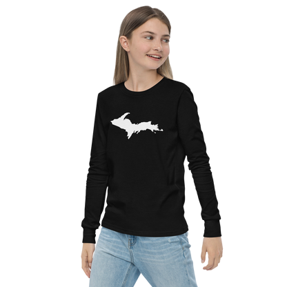 Michigan Upper Peninsula T-Shirt | Youth Long Sleeve