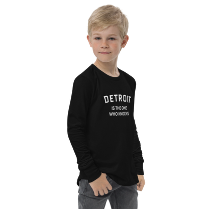 'Detroit is the One Who Knocks' T-Shirt | Unisex Youth Long Sleeve