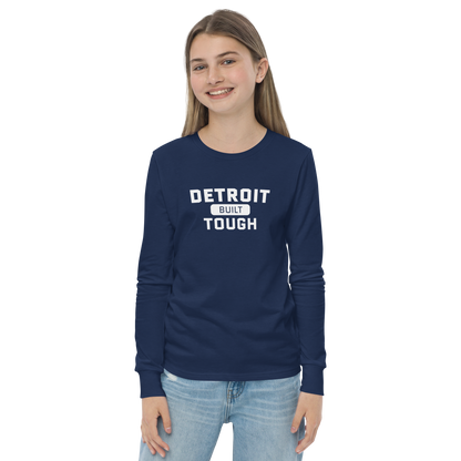 'Built Detroit Tough' T-Shirt | Unisex Youth Long Sleeve