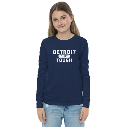 'Built Detroit Tough' T-Shirt | Unisex Youth Long Sleeve