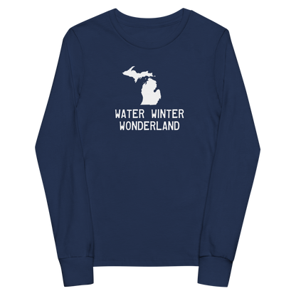 'Water Winter Wonderland' T-Shirt | Unisex Youth Long Sleeve