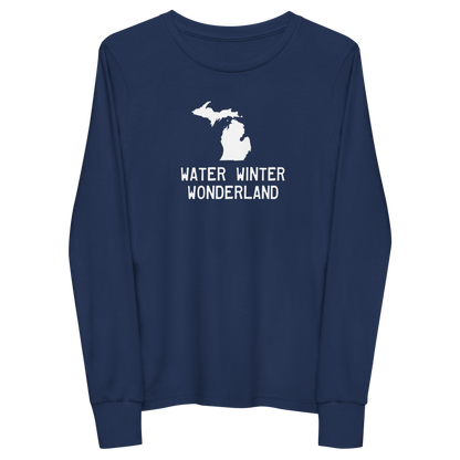 'Water Winter Wonderland' T-Shirt | Unisex Youth Long Sleeve