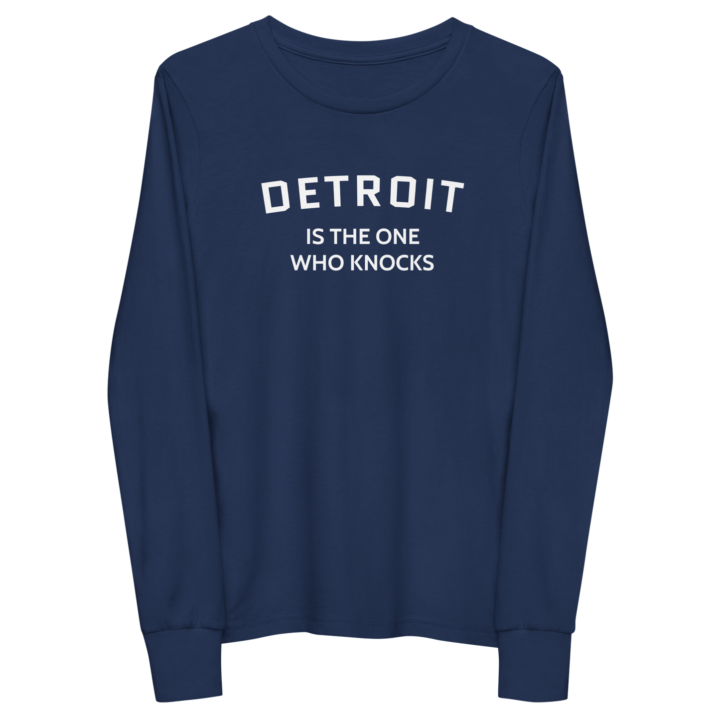 'Detroit is the One Who Knocks' T-Shirt | Unisex Youth Long Sleeve