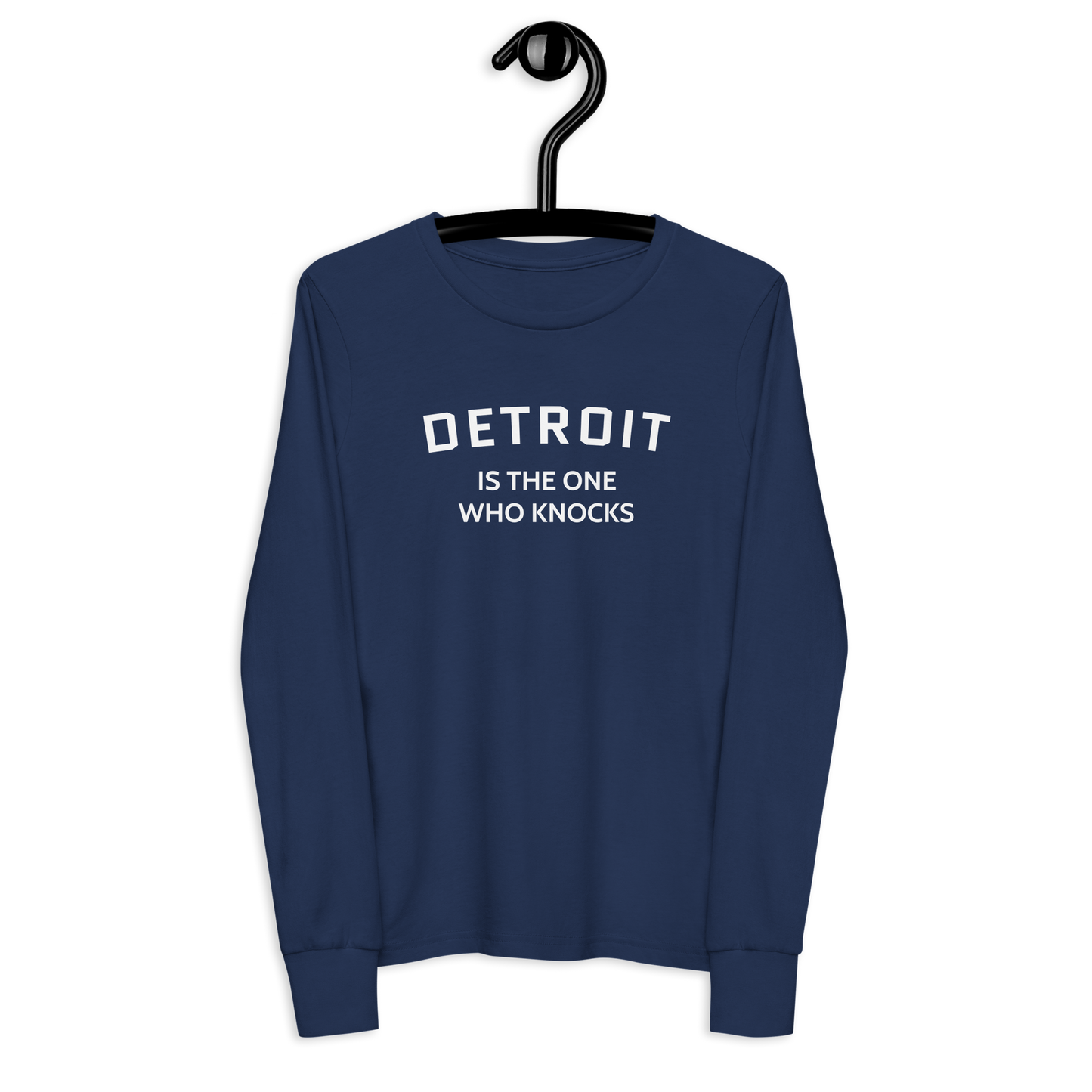 'Detroit is the One Who Knocks' T-Shirt | Unisex Youth Long Sleeve